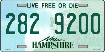NH license plate 2829200