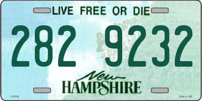 NH license plate 2829232