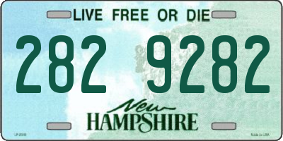 NH license plate 2829282