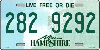 NH license plate 2829292