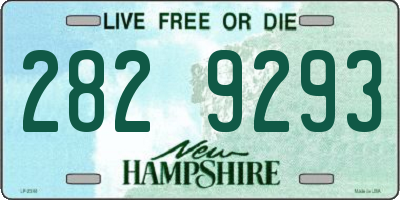 NH license plate 2829293
