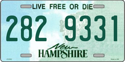 NH license plate 2829331
