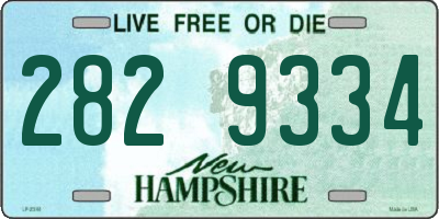 NH license plate 2829334