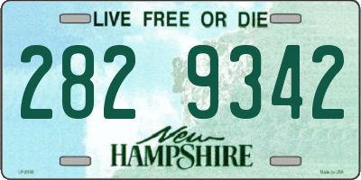 NH license plate 2829342