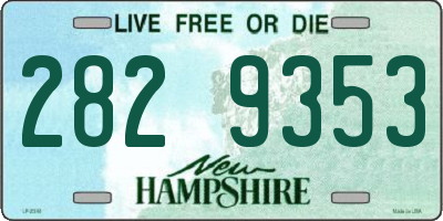 NH license plate 2829353