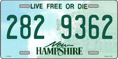 NH license plate 2829362