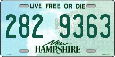 NH license plate 2829363