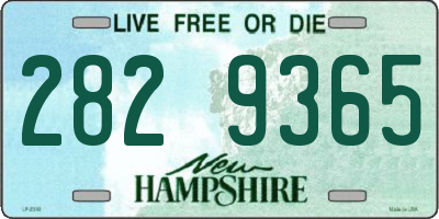 NH license plate 2829365