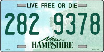 NH license plate 2829378