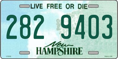 NH license plate 2829403