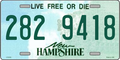 NH license plate 2829418