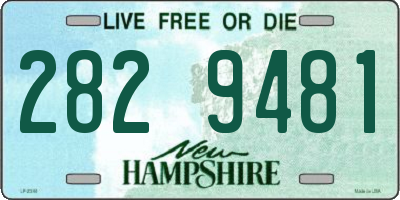 NH license plate 2829481