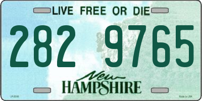 NH license plate 2829765