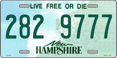 NH license plate 2829777