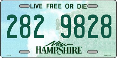 NH license plate 2829828