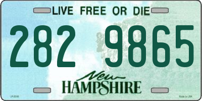 NH license plate 2829865