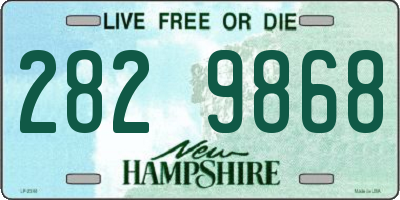 NH license plate 2829868
