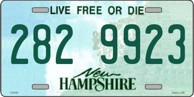 NH license plate 2829923