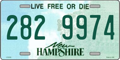 NH license plate 2829974