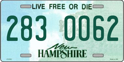NH license plate 2830062