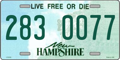 NH license plate 2830077