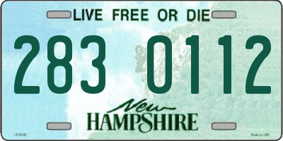 NH license plate 2830112
