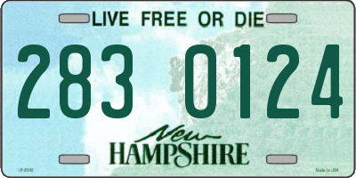 NH license plate 2830124