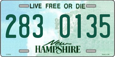 NH license plate 2830135