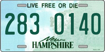NH license plate 2830140