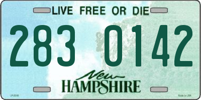 NH license plate 2830142