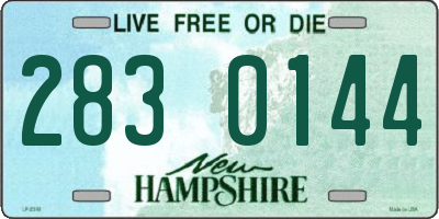 NH license plate 2830144