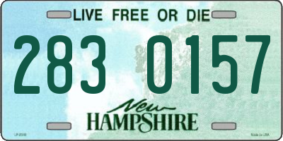 NH license plate 2830157