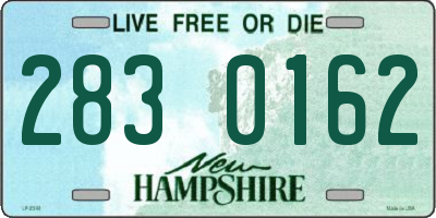 NH license plate 2830162