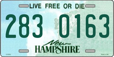 NH license plate 2830163