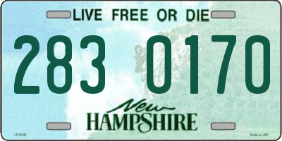 NH license plate 2830170