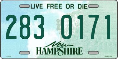 NH license plate 2830171