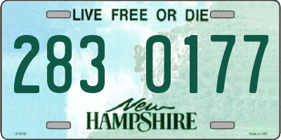NH license plate 2830177