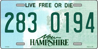 NH license plate 2830194