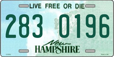 NH license plate 2830196