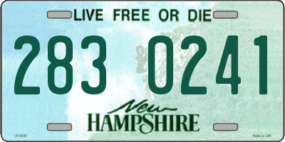 NH license plate 2830241