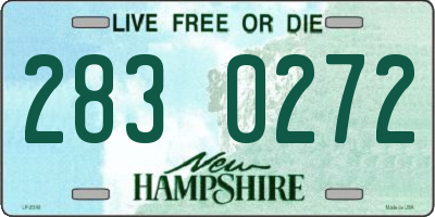 NH license plate 2830272
