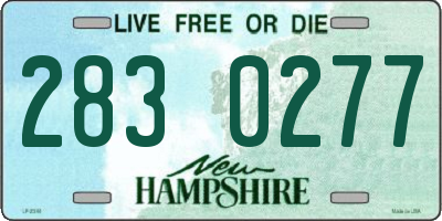 NH license plate 2830277