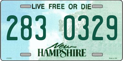 NH license plate 2830329