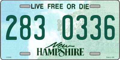 NH license plate 2830336