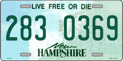 NH license plate 2830369