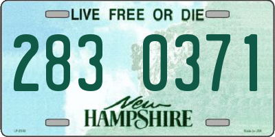 NH license plate 2830371