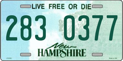 NH license plate 2830377