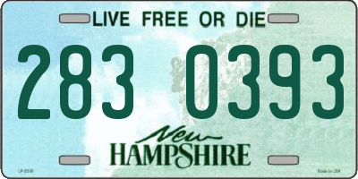 NH license plate 2830393