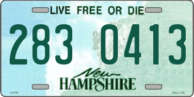 NH license plate 2830413