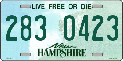 NH license plate 2830423